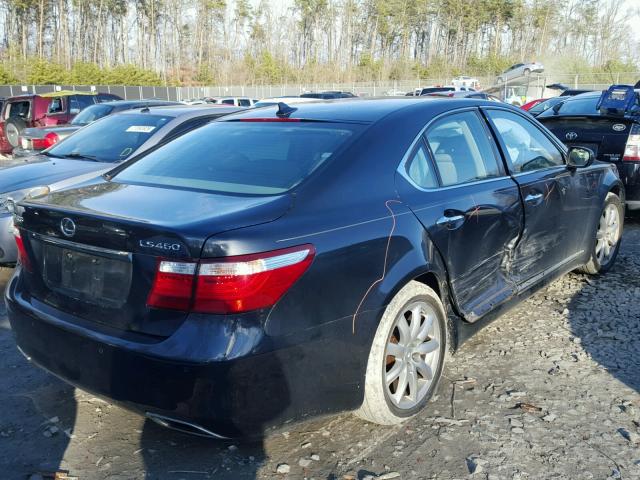 JTHBL46F085075054 - 2008 LEXUS LS 460 BLACK photo 4