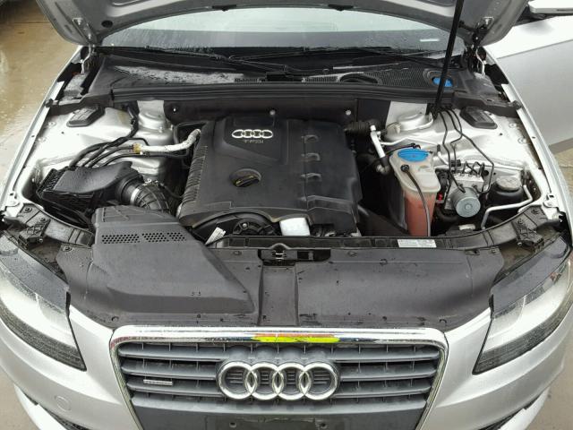 WAULF78K69N030174 - 2009 AUDI A4 2.0T QU SILVER photo 7