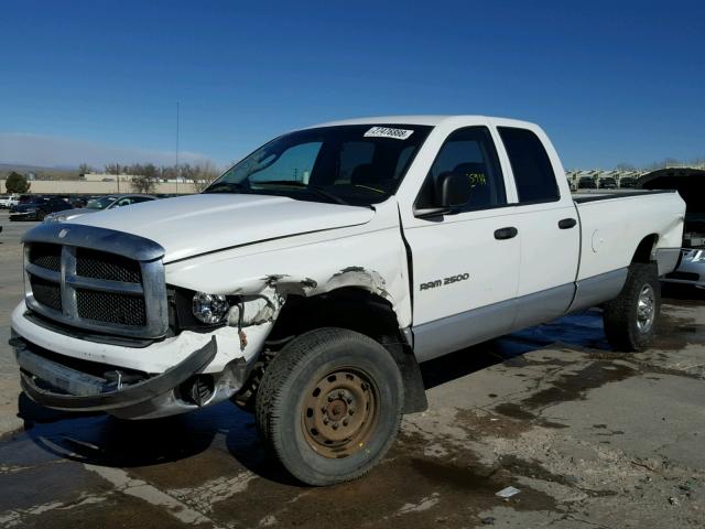 1D7KU28623J568143 - 2003 DODGE RAM 2500 S WHITE photo 2