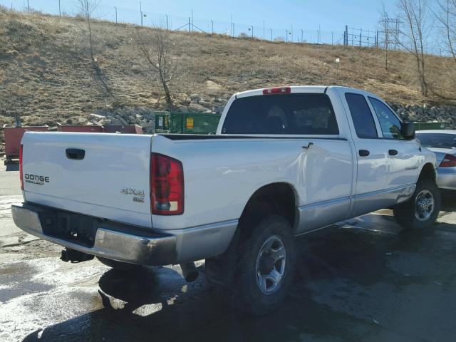 1D7KU28623J568143 - 2003 DODGE RAM 2500 S WHITE photo 4