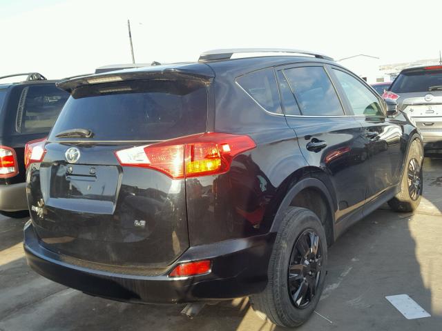 2T3ZFREV6EW097898 - 2014 TOYOTA RAV4 LE BLACK photo 4