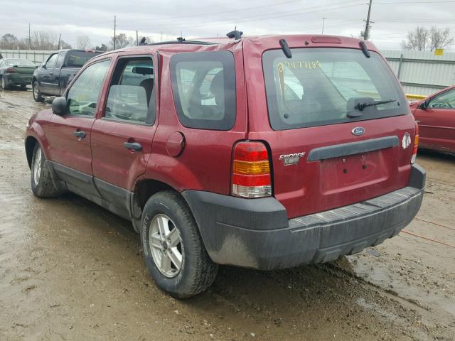 1FMYU02Z06KC63018 - 2006 FORD ESCAPE XLS RED photo 3