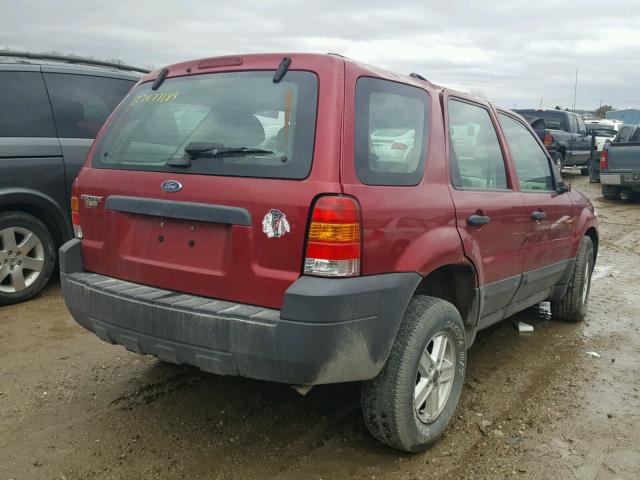 1FMYU02Z06KC63018 - 2006 FORD ESCAPE XLS RED photo 4