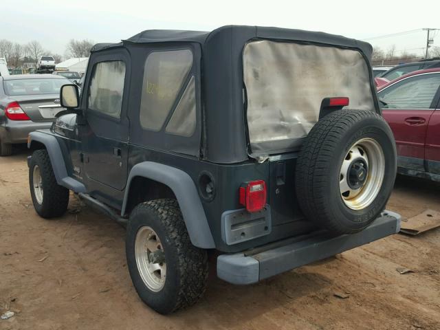 1J4FA29194P730480 - 2004 JEEP WRANGLER / GREEN photo 3