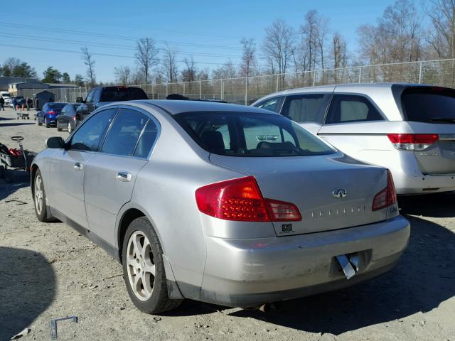 JNKCV51F94M715385 - 2004 INFINITI G35 SILVER photo 3