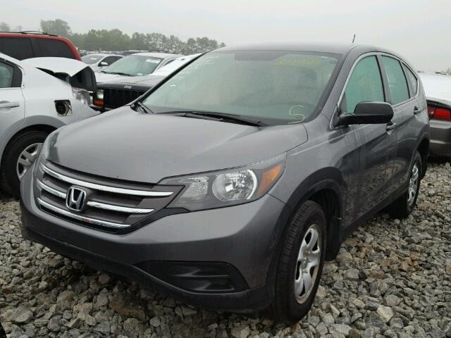 3CZRM3H36EG711338 - 2014 HONDA CR-V LX GRAY photo 2