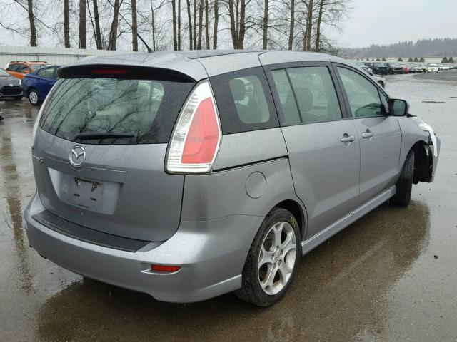 JM1CR2WLXA0387318 - 2010 MAZDA 5 SILVER photo 4