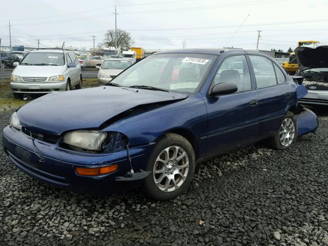 1Y1SK5265VZ449903 - 1997 GEO PRIZM BASE BLUE photo 2