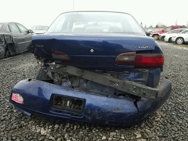 1Y1SK5265VZ449903 - 1997 GEO PRIZM BASE BLUE photo 9