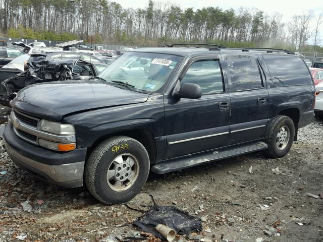 3GNFK16T81G175399 - 2001 CHEVROLET SUBURBAN K BLACK photo 2