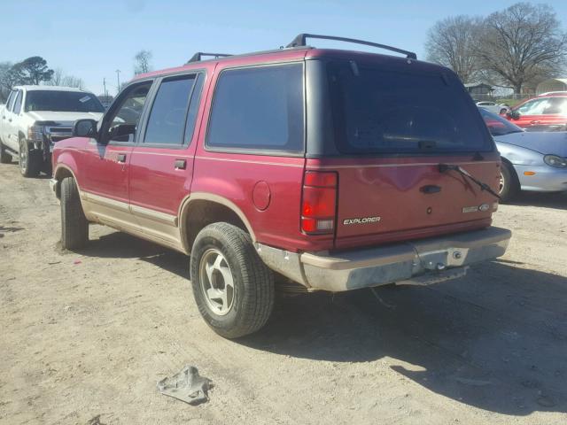 1FMDU32X0PUD10763 - 1993 FORD EXPLORER MAROON photo 3