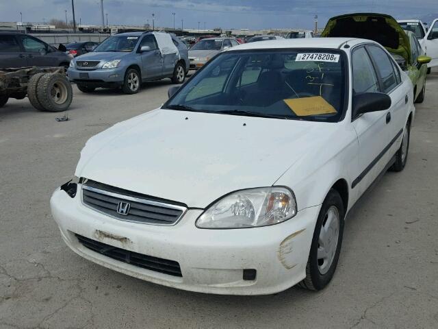 1HGEN164XXL000637 - 1999 HONDA CIVIC GX WHITE photo 2