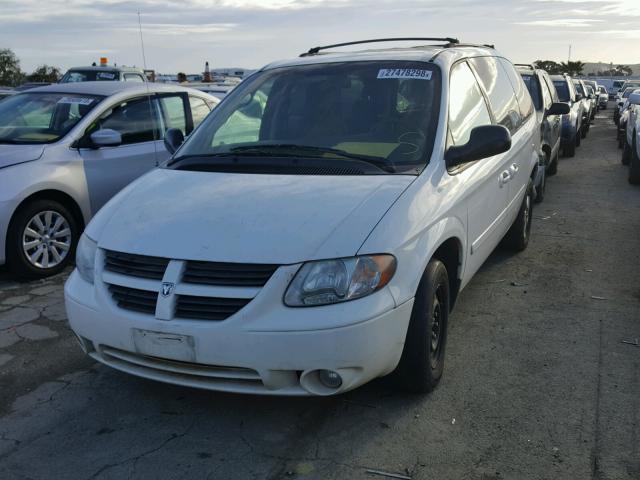 2D4GP44LX7R105296 - 2007 DODGE GRAND CARA WHITE photo 2