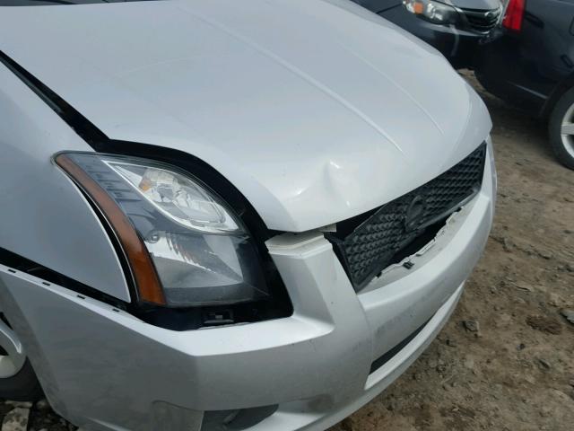 3N1AB6AP0BL661176 - 2011 NISSAN SENTRA 2.0 SILVER photo 9