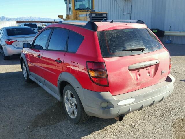 5Y2SL63835Z463175 - 2005 PONTIAC VIBE RED photo 3