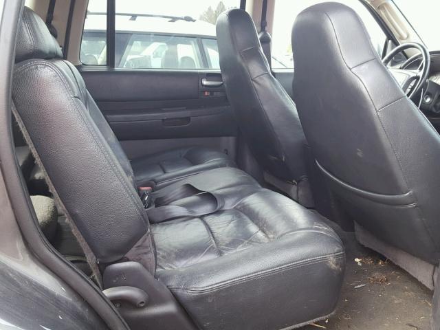 1D4HS58N13F569275 - 2003 DODGE DURANGO SL GRAY photo 6