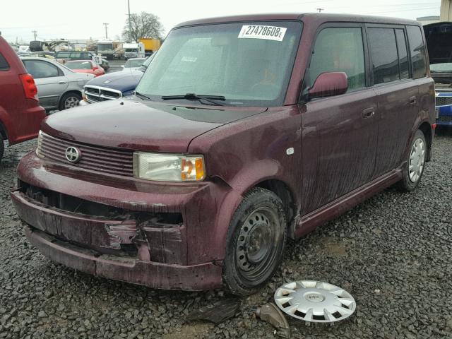 JTLKT324450208895 - 2005 TOYOTA SCION XB მუქწითელი ფოტო 2