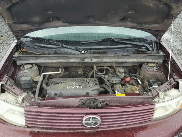 JTLKT324450208895 - 2005 TOYOTA SCION XB მუქწითელი ფოტო 7