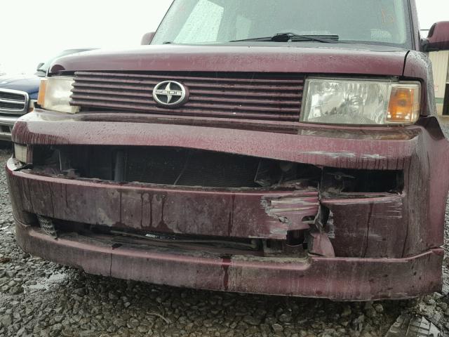 JTLKT324450208895 - 2005 TOYOTA SCION XB მუქწითელი ფოტო 9