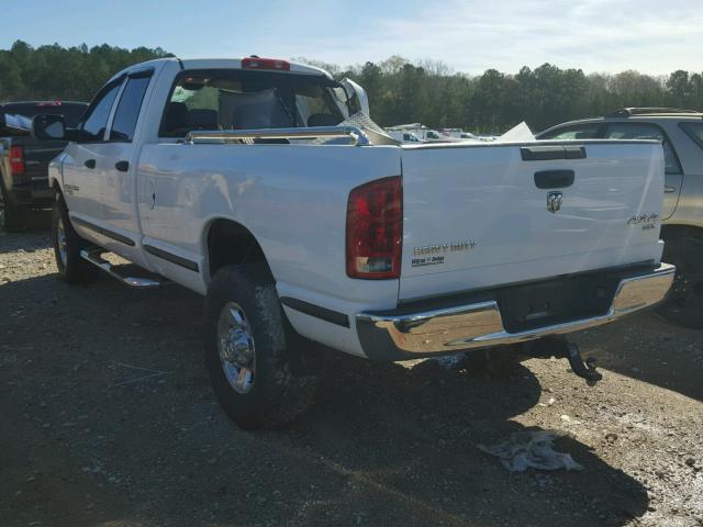 1D7KS28C56J176225 - 2006 DODGE RAM 2500 S WHITE photo 3