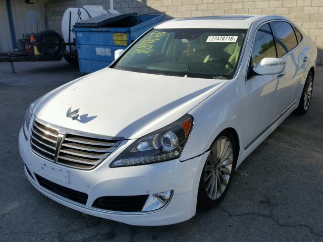 KMHGH4JH4EU090106 - 2014 HYUNDAI EQUUS SIGN WHITE photo 2