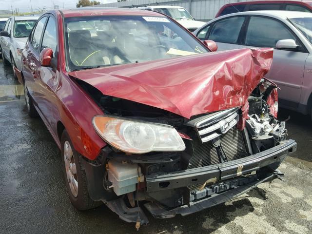 KMHDU46D67U206204 - 2007 HYUNDAI ELANTRA GL RED photo 1