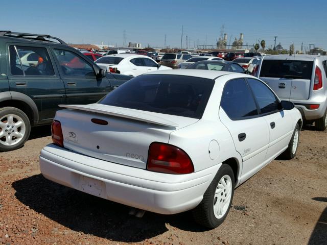 1P3ES47Y7VD131638 - 1997 PLYMOUTH NEON HIGHL WHITE photo 4