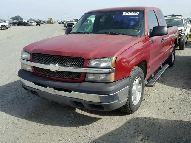 2GCEC19VX51288087 - 2005 CHEVROLET SILVERADO RED photo 2