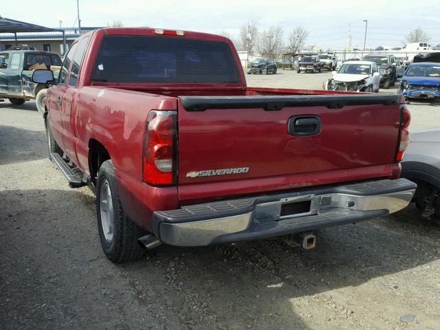 2GCEC19VX51288087 - 2005 CHEVROLET SILVERADO RED photo 3