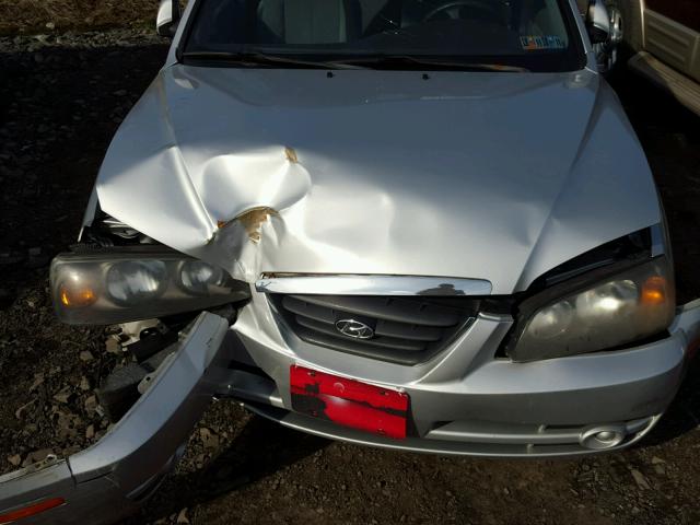 KMHDN46D75U063743 - 2005 HYUNDAI ELANTRA GL SILVER photo 7