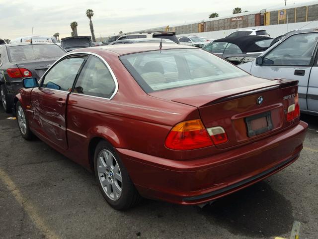 WBABM3344YJN83852 - 2000 BMW 323 CI RED photo 3