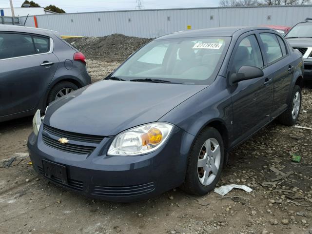 1G1AK58F887102615 - 2008 CHEVROLET COBALT LS GRAY photo 2