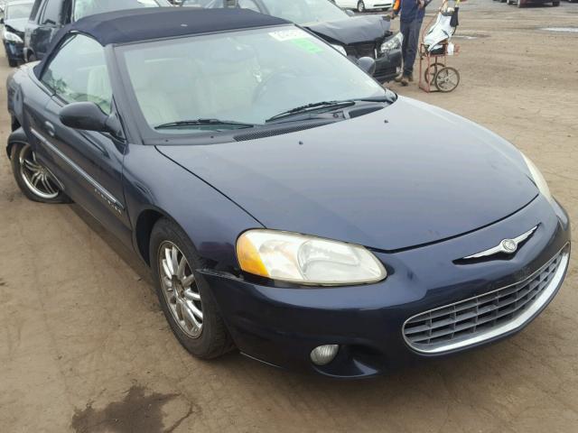 1C3EL65U41N501753 - 2001 CHRYSLER SEBRING LI BLUE photo 1