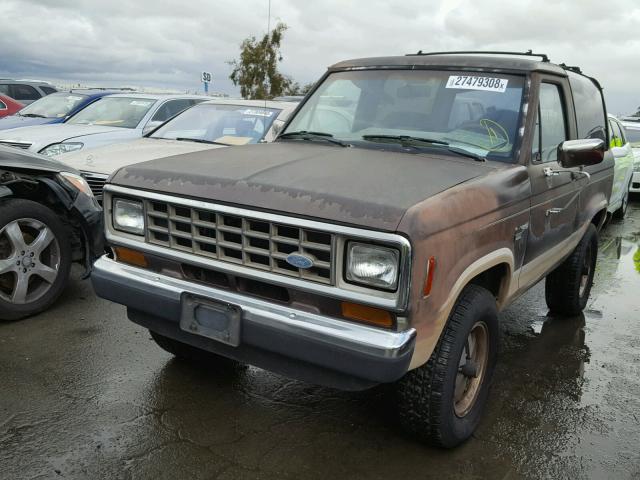 1FMCU14T4GUD42562 - 1986 FORD BRONCO II BROWN photo 2