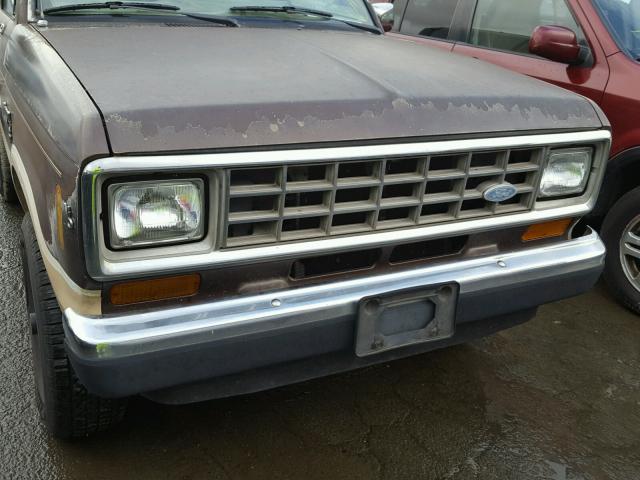 1FMCU14T4GUD42562 - 1986 FORD BRONCO II BROWN photo 9