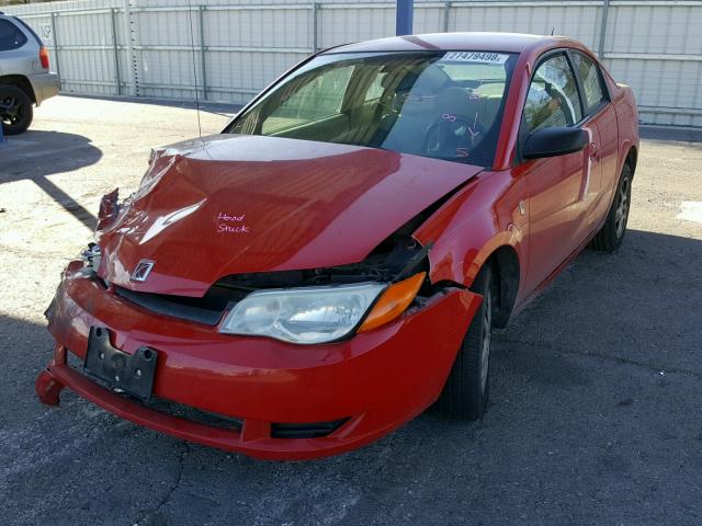 1G8AN15F17Z149784 - 2007 SATURN ION LEVEL RED photo 2