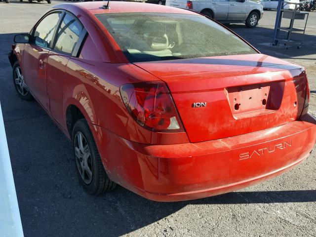 1G8AN15F17Z149784 - 2007 SATURN ION LEVEL RED photo 3