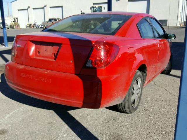 1G8AN15F17Z149784 - 2007 SATURN ION LEVEL RED photo 4