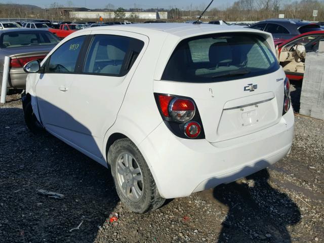 1G1JA6SH6C4167928 - 2012 CHEVROLET SONIC LS WHITE photo 3