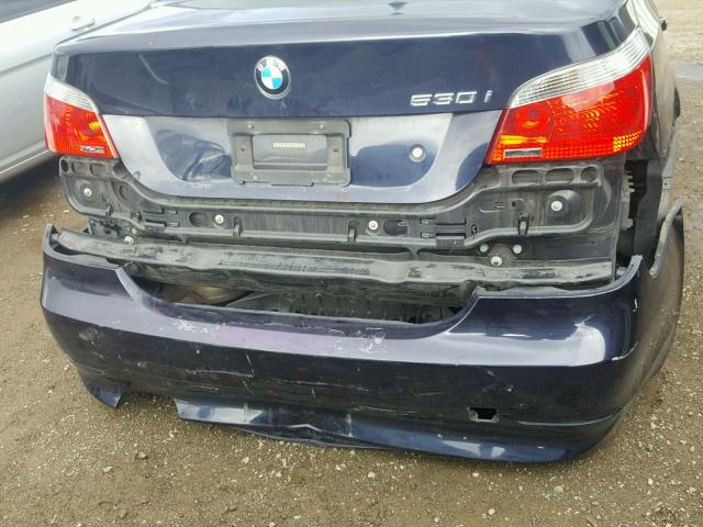 WBANE73556CM37231 - 2006 BMW 530 I BLUE photo 9