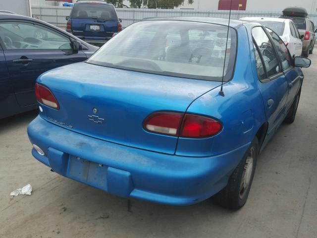 3G1JF5242XS847730 - 1999 CHEVROLET CAVALIER L TURQUOISE photo 4