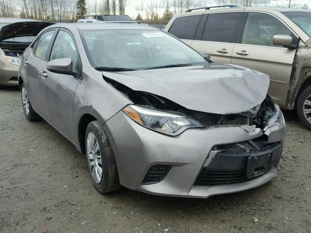 2T1BURHE7EC056418 - 2014 TOYOTA COROLLA L GRAY photo 1