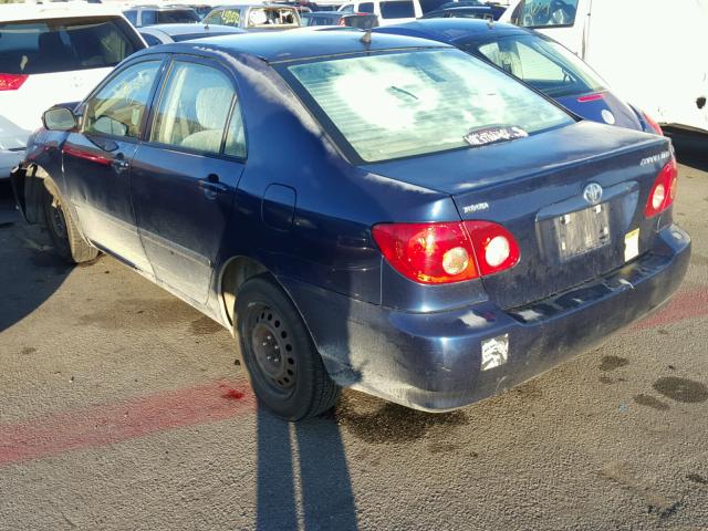 1NXBR32E17Z928133 - 2007 TOYOTA COROLLA CE BLUE photo 3