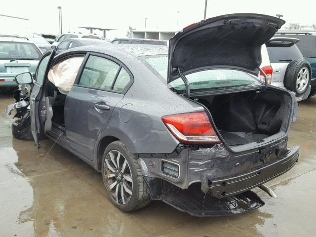 19XFB2F99FE204754 - 2015 HONDA CIVIC EXL 灰色 照片 3