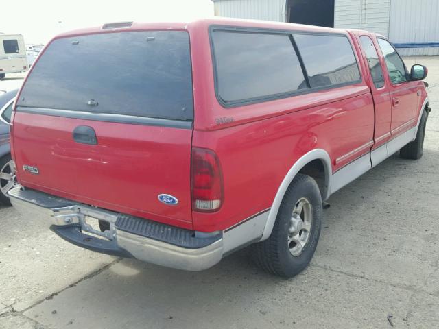 1FTDX17W6VKB93926 - 1997 FORD F150 RED photo 4