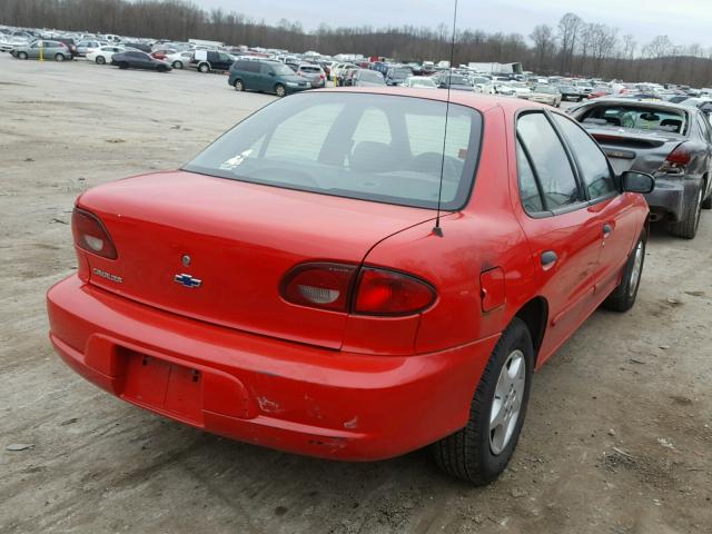 1G1JC524427402292 - 2002 CHEVROLET CAVALIER B RED photo 4