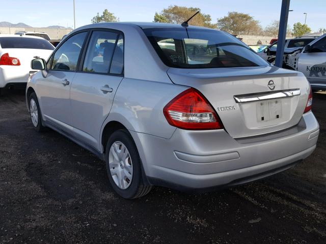 3N1BC1AP6AL366960 - 2010 NISSAN VERSA S SILVER photo 3