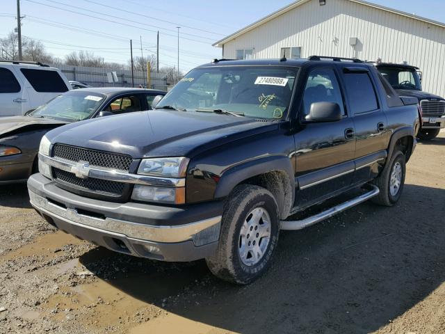 3GNEK12T14G125000 - 2004 CHEVROLET AVALANCHE BLACK photo 2