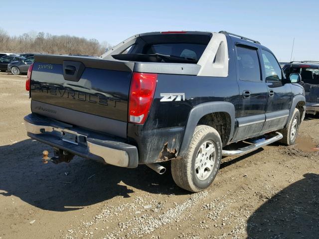 3GNEK12T14G125000 - 2004 CHEVROLET AVALANCHE BLACK photo 4