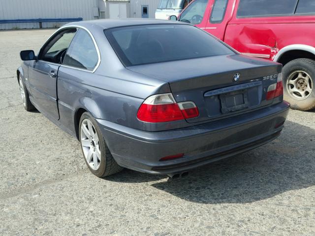 WBABN33482JW52000 - 2002 BMW 325 CI BLUE photo 3